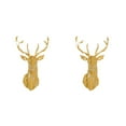 thumbnail image 2 of Maytalsory Wide Application Of 3D Mirror Deer Wall Stickers For Versatile Usage 3D Deer Head Mirror Wall Sticker Acrylic Decorative gold M 2Set, 2 of 6