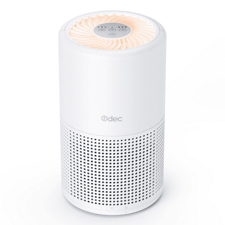

ODEC Air Purifier CARB Certified Devices for Home with 3 Stage Filtration Night Light Mode White
