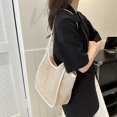 thumbnail image 4 of MesaSe Women Handbag Weave Shoulder Bag Patchwork Large Contrast Color Totes Bag(Pink), 4 of 8