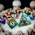 thumbnail image 2 of Cusdie 7-Die Resin DND Dice, Polyhedral Dice Set Filled with Eyeball for Role Playing Game Dungeons and Dragons D&D Dice Pathfinder, 2 of 5