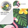 thumbnail image 2 of Yayeee Dish Drying Mat for Kitchen Counter 16"x18" Microfiber Absorbent Pad, Flamingo Floral Pattern, 2 of 7