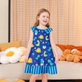 thumbnail image 2 of Rggeeun Girls Summer Dresses Cute Animal Print Sleeveless Sleep Loose Fit Casual Play Dress Toddlers Kids O-Neck Lovely Sundress, 2 of 5