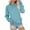 Sky Blue, variant on Kaemgyyd Women's Casual Long Sleeve Sweatshirts Loose Solid Color Crewneck Tops Lightweight Pullover with Pockets