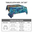 thumbnail image 7 of Wukai Sea World Waterproof Tablecloth for Kitchen Dining, Fits Square Tables for 2-4 Seats -54"x54", 7 of 7