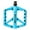 Blue, variant on BUCKLOS MTB Pedals Mountain Bike Pedals Platform 9/16” Lightweight Non-Slip Cycling Double DU Sealed Bearing Flat Pedals with 16 Anti-Skid Pins