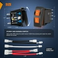 thumbnail image 2 of Nilight UTV High Low Beam Headlight Rocker Switch On Off 6 PIN Toggle Switches with Orange Backlit Light 12V 24V with Jumper Wires Set for Can-Am Commander Maverick MAX 1000 STD XRS, 2 of 8