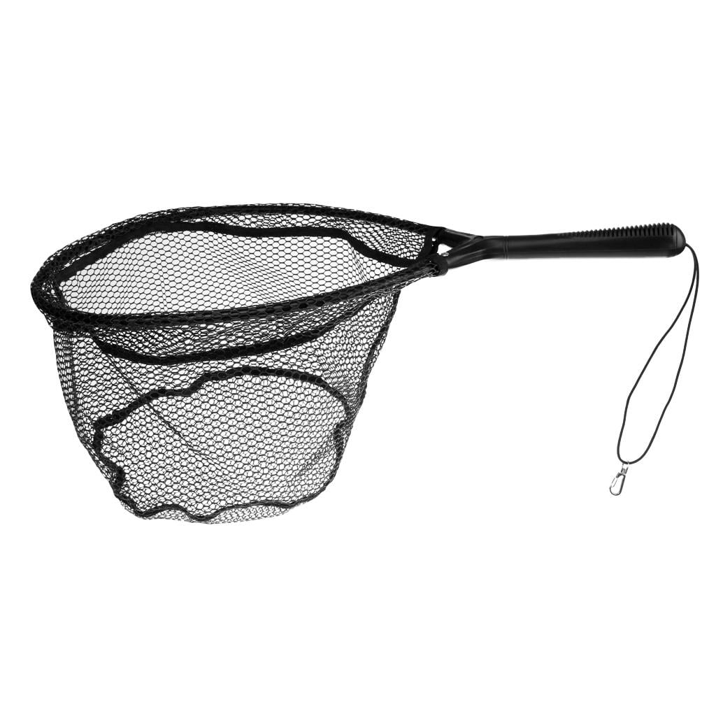 Wswqop Fly Fishing Landing Net Smooth Performance With Safety Line Durable Fish