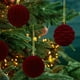 thumbnail image 5 of Decoraciones Del Árbol de Navidad Decoraciones Del Árbol de Navidad de Terciopelo Oscuro de Peluche de 6 cm (12 Piezas), 5 of 7
