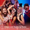 thumbnail image 2 of 24 Pcs DIY Blank Masks, Pure White Paper Masks, Handmade Graffiti Masks, Hand Painted Masks, Art Masks for Masquerade Halloween Cosplay Party, 2 of 6