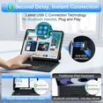 thumbnail image 4 of Magic Keyboard Case for iPad Pro 13 inch M4 2024, Auto-Connect, Smart Folio Cover, No Battery Required, Multi-Touch Trackpad, Backlit Keyboard, Support iPad Charging via Keyboard, 4 of 7
