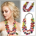 thumbnail image 2 of Collar bohemio de cuentas de madera de coco para mujer y niña, joyería artesanal, collar largo con cuentas, regalo para el día a día, 2 of 7