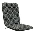 thumbnail image 2 of Outdoor Decor Ebony Medallion Print High Back Cushion 20 x 45 in Black, 2 of 4