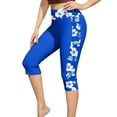 thumbnail image 3 of Xucatan Women's High Waisted Swim Leggings Tummy Control Swim Capris, Quick Dry Bottoms Modest Swimwear for Beach Pool Vacation Summer Cruise Gift, 3 of 5