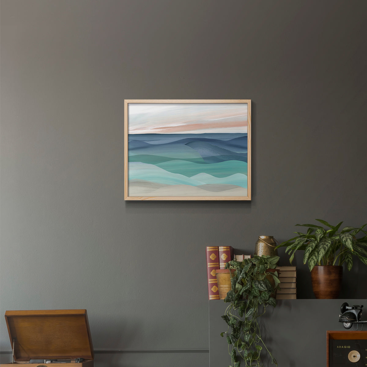 Shifting Seas by Carol Robinson - Restickable Framed Giclée Print