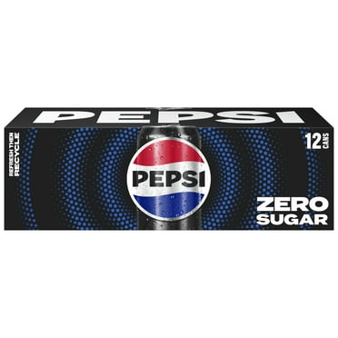 Pepsi Soda Cola Zero Sugar Cans - 12-12 Fl. Oz.