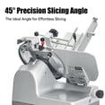 thumbnail image 6 of Commercial Countertop Automatic Electric Meat Slicer – 10-Inch Stainless Steel Blade, 550W / 110V, 7" Width & 0.25" Thick, Up to 50 Pcs/min, Deli Slicer for Restaurant & Home Use, 6 of 7