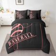 thumbnail image 2 of YST Ensemble de Literie Sport 7 Pcs pour Basketball, Lit Très Grand Rouge Néon Lumineux, 2 of 4