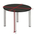 thumbnail image 3 of Kee 42" Round Breakroom Table- Ash Grey/ Chrome, 3 of 3