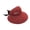 Red, variant on Womens Baseball cap Foldable Wide Brim Straw Bow Beach Sun Hat for Women