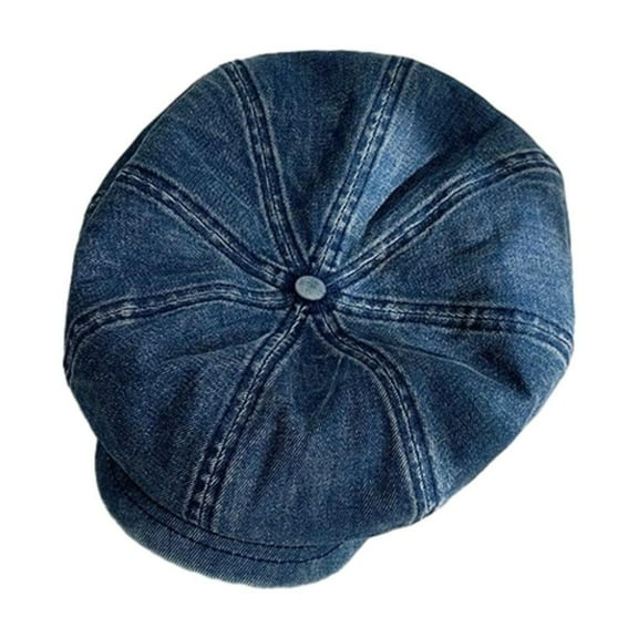1PC Hat Blue Polyester Fit Cabbie Cotton Unisex Hat Newsboy Soft Casual Dress Fashion Cap Baseball Caps