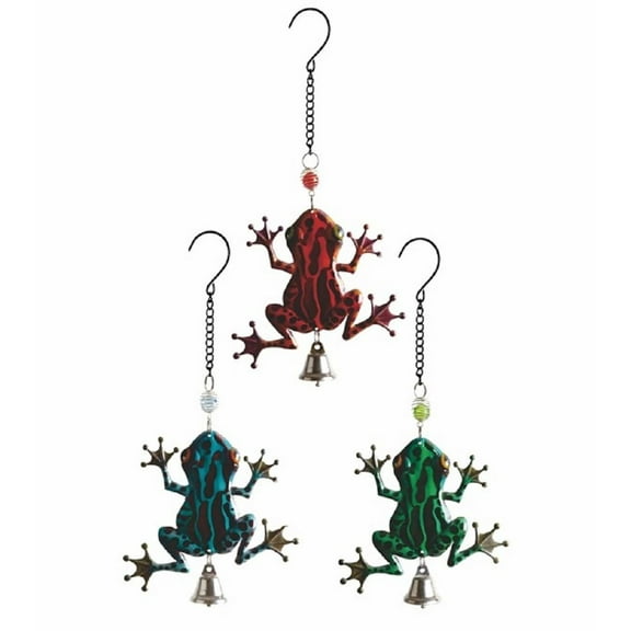 FC Design 3-Piece Blue, Red, and Green Tree Frog Ornaments 6.75" Long Home Decoration Figurine