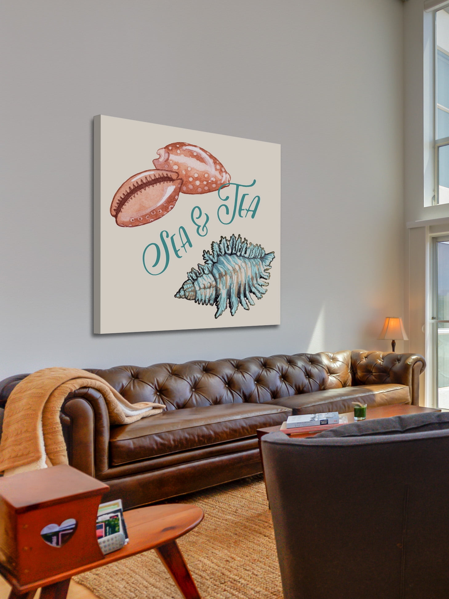 "Sea & Tea" Painting Print on Wrapped Canvas
