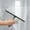 Black, variant on HOARBOEG 9.84in Stainless Steel Handle Wiper, Squeegees for Cleaning Windows Bathroom Cleaning Tools Silicone Rubber Squeegee for Window and Car Window Tiles, Black Comes with 2 Hooks