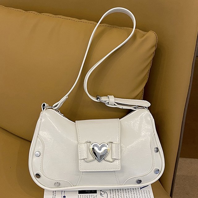 Bolso de hombro diario de cuero PU, bolso pequeño de gran capacidad para mujer, bolsos de viaje Y2K