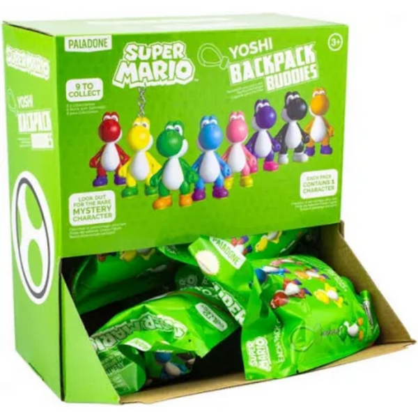 Backpack Buddies: Super Mario: Yoshi Figures - Blind