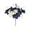 Neutral Navy Cream, variant on 1Pc Halloween Floral Pick, Gothic Purple Leaf Artificial Stem with Skeleton Hand and Jack O Lantern for Spooky Mantel Decor, Purple Skeleton