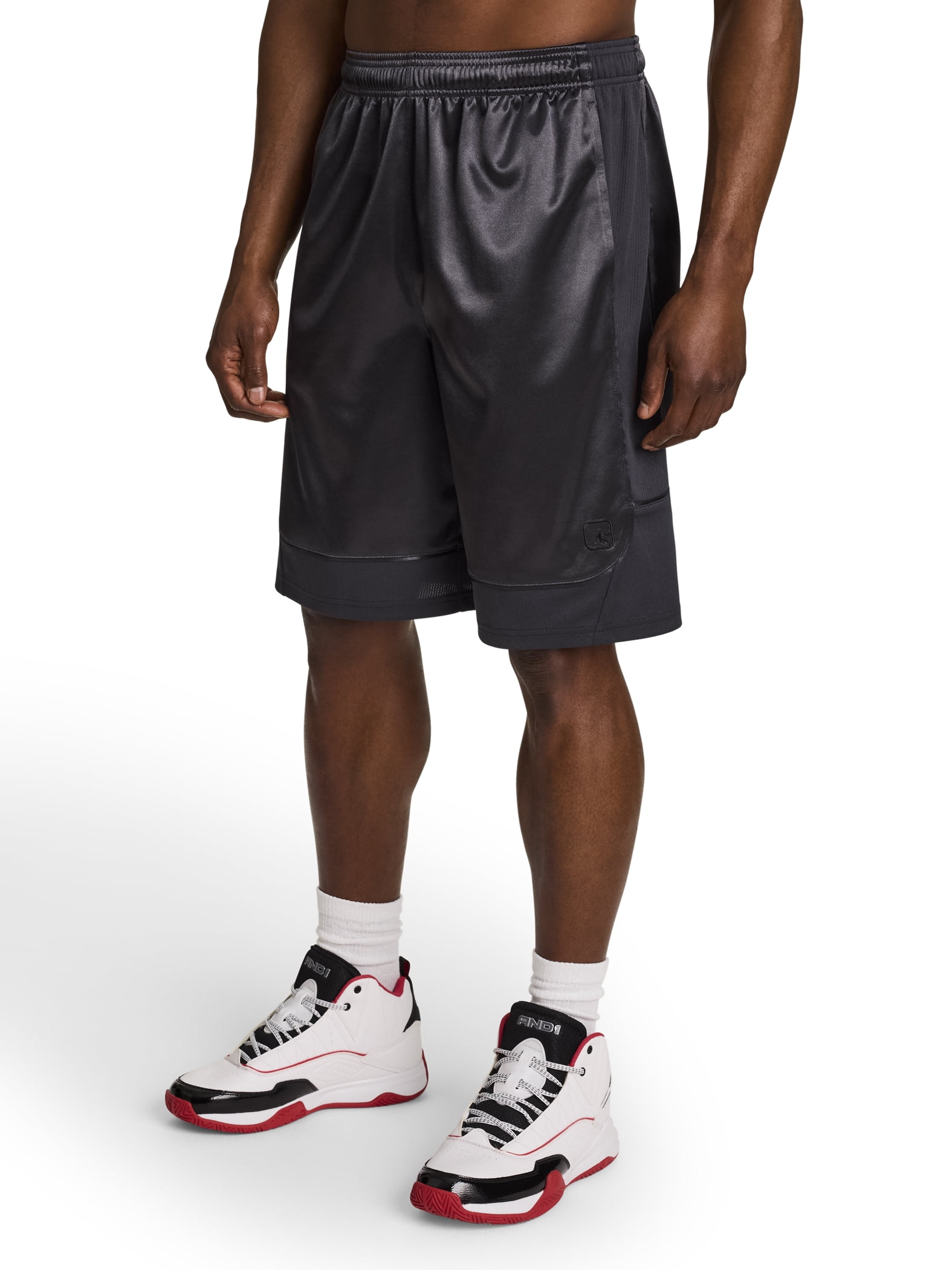 AND1 Men's and Big Men's All Court Short, 11" inseam, up to Size 5XL