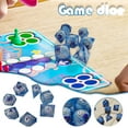 thumbnail image 1 of RKSTN Pearl Grain DIY 7Pcs Pearl Grain Transparent Multicolor Multishape Multi Sided Dices Set for Trpg Game, 1 of 8