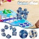 thumbnail image 1 of Xihbxyly Hallazgos de Ganga Juego de 7 Dados de Múltiples Caras y Formas Multicolor Transparentes con Grano de Perla para Juegos de Rol, 1 of 7