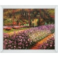 thumbnail image 1 of La Pastiche Claude Monet 'Artist's Garden at Giverny' Hand Painted Oil Reproduction, 1 of 5