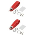 thumbnail image 1 of 2X Moda Coche Bolsa Caso Cartera Titular Cadena Anillo Bolsillo Organizador de Llaves Inteligente Rojo, 1 of 5