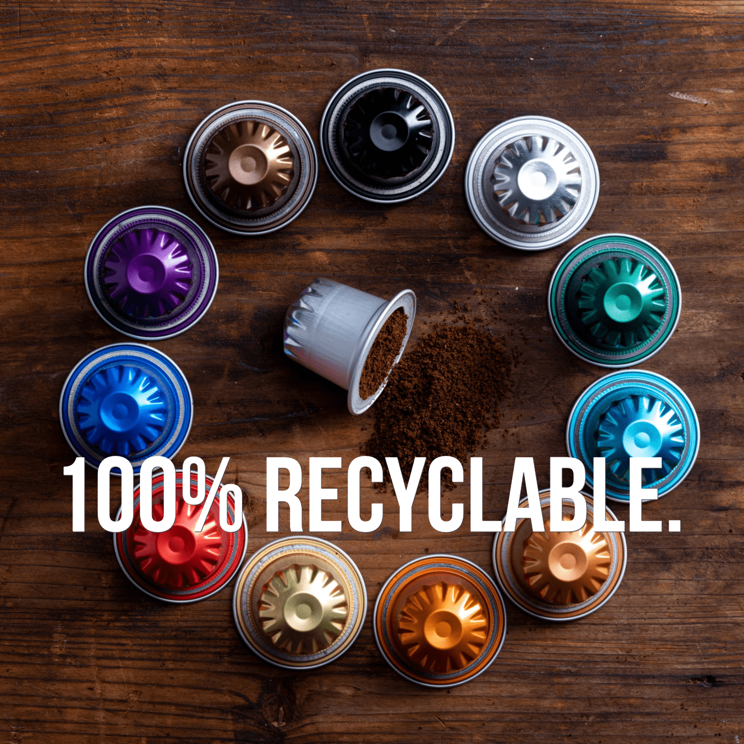 Jewel Coffee Specialty Coffee Pods, Brazil Single Origin, 100% Arabica, Medium Roast, Aluminium Recyclable Espresso, 100 Count