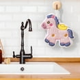 thumbnail image 5 of Horse Year Hand Towel Hangable Absorbent Bathroom Towel Super Absorbent Lint Free Colorfast Towel, Exquisite Stitching Hangable Design Multi Use Towel for Bathroom Kitchen Travel Car Office Daily Use, 5 of 5