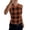 Ginger, variant on JULMCOMO Ribbed Knit Tank Tops for Women Plaid Crew Neck Sleeveless Summer Tank Tops Striped Color Block Slim Fit Casual Shirts Purple XL