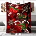 thumbnail image 2 of Manta de franela de felpa suave ultraligera para sofá, cama, sofá, los mejores regalos de oficina, Feliz Navidad, 2 of 4