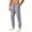 A Gray, variant on Fitness Clothing Men's Clothing Men's Summer Breathable Loose Mesh Fast-Drying Cool Loose All-Match Leg Trousers Black L