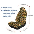 thumbnail image 5 of Salouo Autumn Harvest Pumpkin Basket Pattern Car Seat Covers,Universal Car Seat Protectors Easy to Install Car Cover Car Accessories Auto/rucks/Van/SUV-2 PCS, 5 of 9