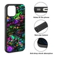 thumbnail image 2 of FINCIBO Soft Rubber Protector Cover Case for Apple iPhone 12 / 12 Pro 6.1" 2020 (NOT FIT Apple iPhone 12 Pro Max 6.7" 2020/iPhone 12 mini 5.4" 2020), Purple Green Galaxy Marble, 2 of 5