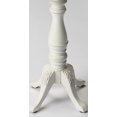 thumbnail image 3 of Homeroots 476435 20 in. Cottage Wood Floral Top End Table, White, 3 of 6