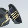 thumbnail image 4 of MIU MIU MU54YS 5AK5S0 Gold/Dark Grey 80-14-110 Sunglasses New Authentic, 4 of 5