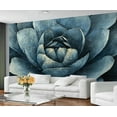 thumbnail image 3 of Abstract Lotus Wall Murals - Lotus Murals, Vintage Floral Wall Mural For TV Background, Floral Large Mural 98.4"W x 68.9"H (Not Peel and Stick), 3 of 6