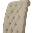 thumbnail image 3 of 24/7 Shop At Home Sam Set of 2 Fabric Side Chair in Ivory, 3 of 4