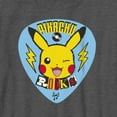 thumbnail image 2 of Boy's Pokemon Pikachu Rocks  Graphic Tee Charcoal Heather Large, 2 of 5