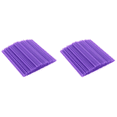 thumbnail image 2 of Pailles en Plastique Jetables Non Toxiques  200 Pièces  Droites  Bouche Plate (violet), 2 of 6