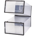 thumbnail image 7 of OnDisplay Clik Stackable Interlocking Shoe Box System (Standard Clear/Black, Single Box), 7 of 7