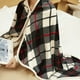 thumbnail image 3 of Manta Calefactora Kuymtek Terciopelo chal Cálido Multifuncional con USB rejilla Roja, 3 of 8